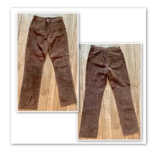 Vintage brown suede pants